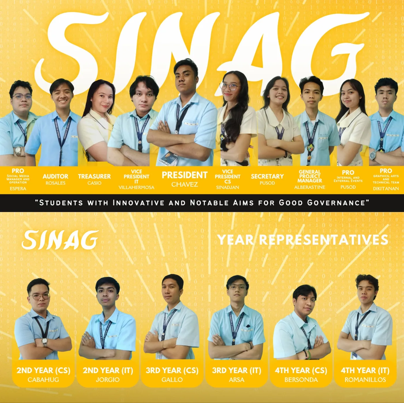 Our campaign poster for the CCS officer elections