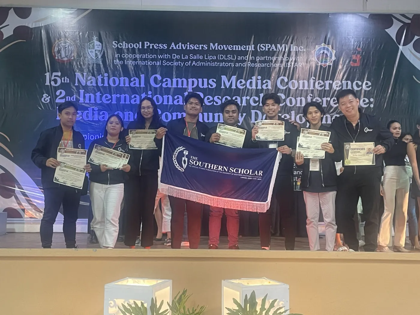 The Southern Scholar at a national campus press conference