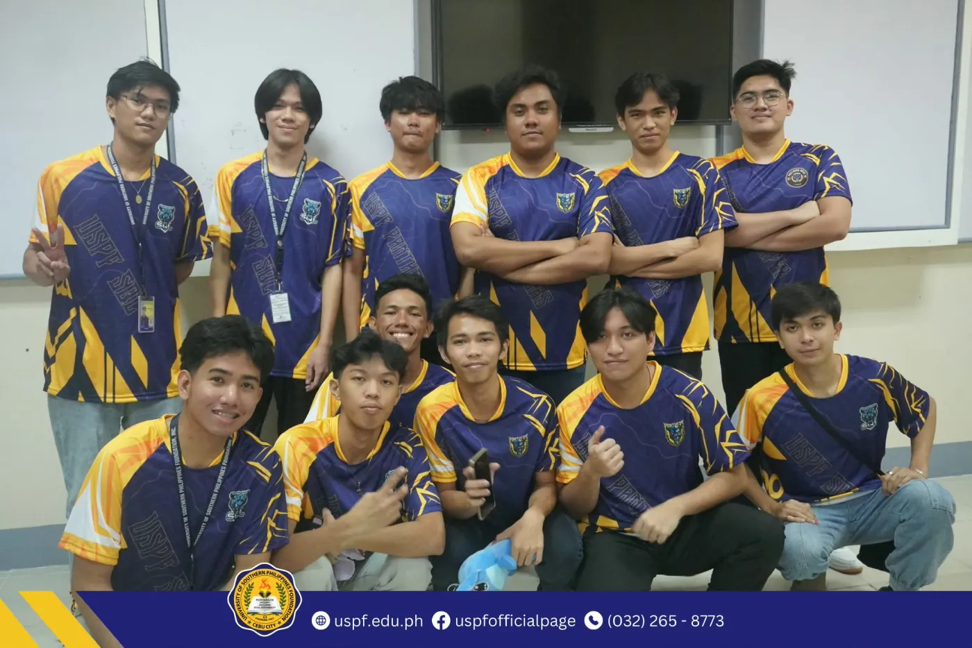 Our USPF Panthers squad at the SMART Interschool Mobile Legends tournament